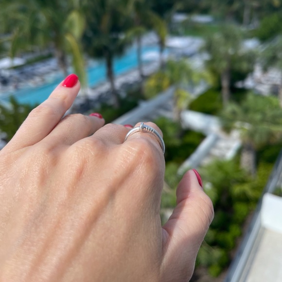 Bolt nail sterling silver 925 ring 7 - Picture 5 of 9